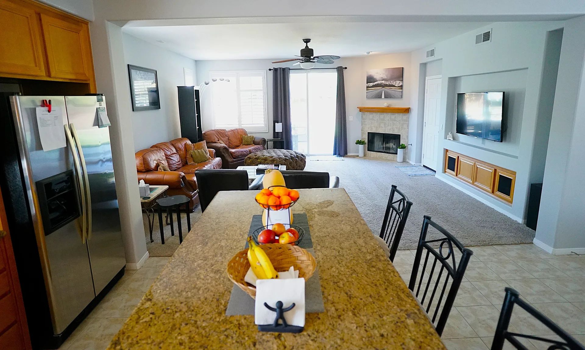 By the Sea Recovery kitchen and living area, comfortable shared spaces