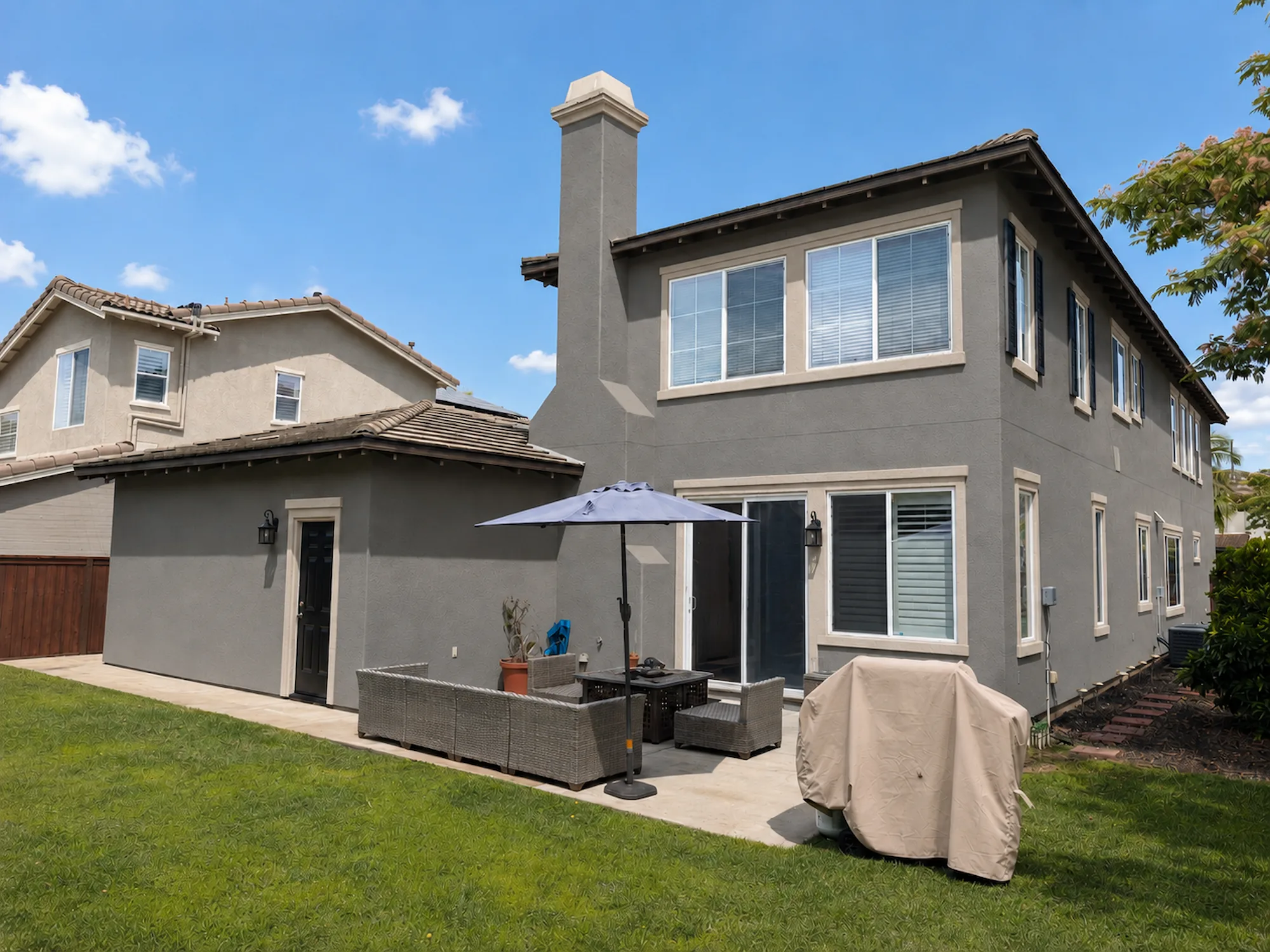 By the Sea Recovery outdoor patio, coastal North County San Diego